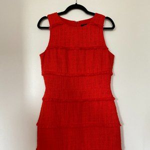 J. Crew Fringe Tweed Dress